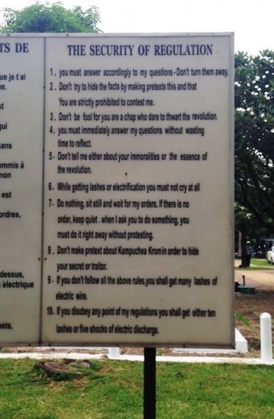 Rules for those captured.